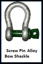 Screw Pin Alloy Bow Shackle